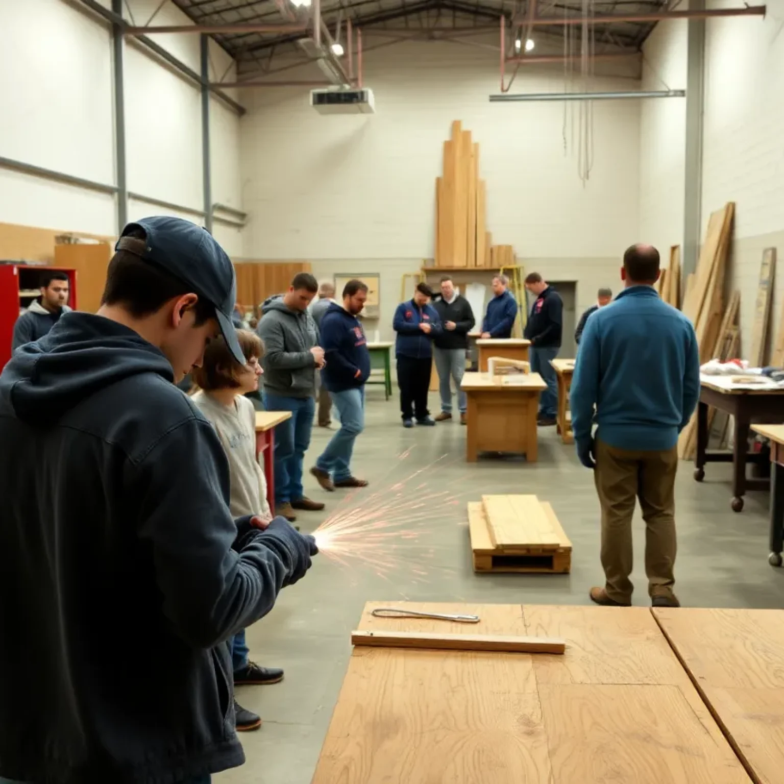 Students at Shreveport Job Corps Center participating in vocational training.