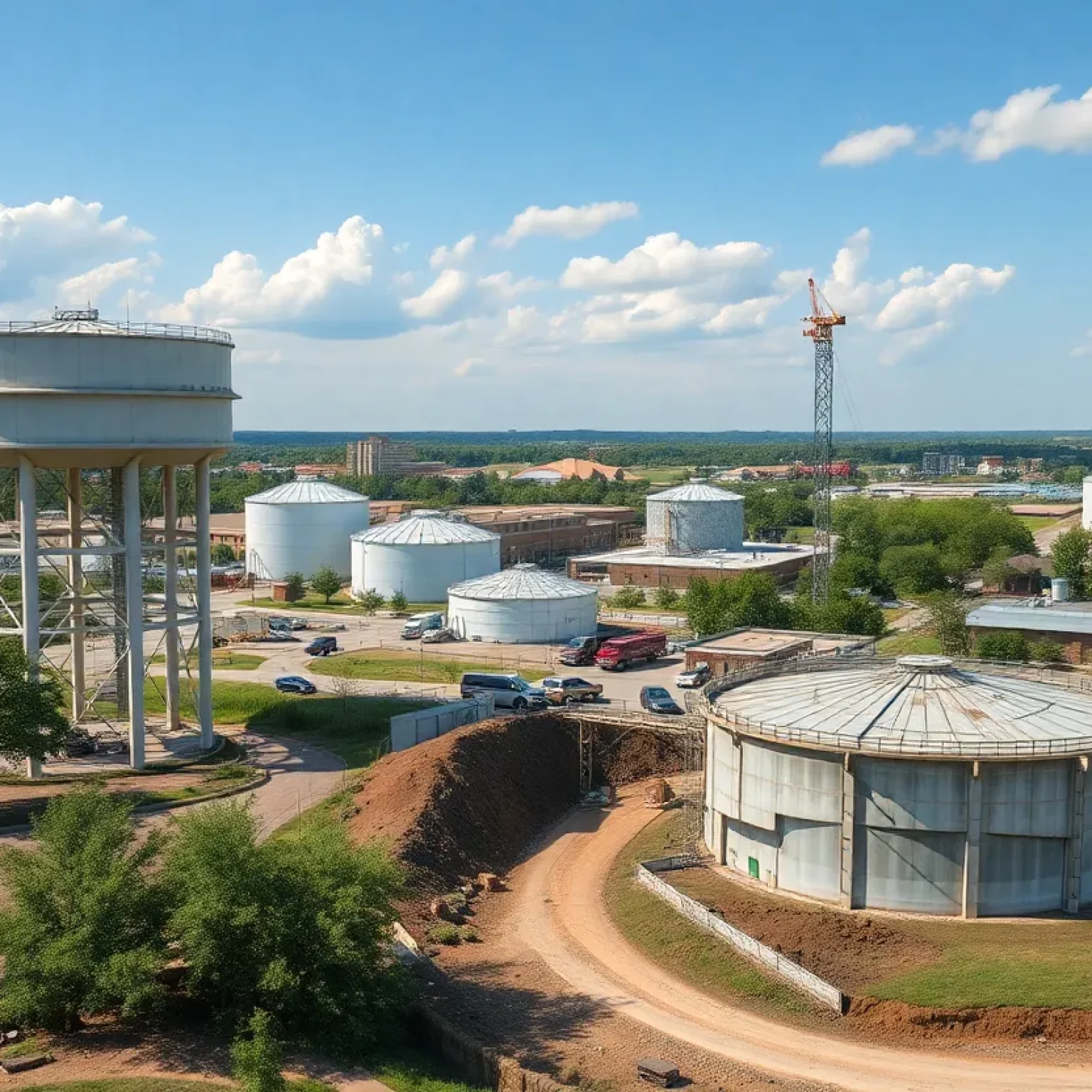 View of water infrastructure in Shreveport